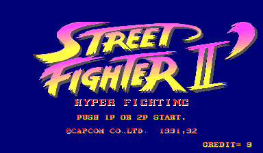 Play <b>Street Fighter II': Hyper Fighting (World 921209)</b> Online